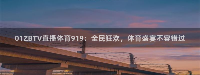 01ZBTV直播体育919：全民狂欢，体育盛宴不容错过
