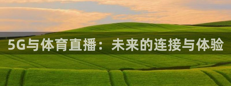 5G与体育直播：未来的连接与体验